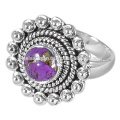 Bijoux à anneaux en argent sterling 925 en argent sterling violet